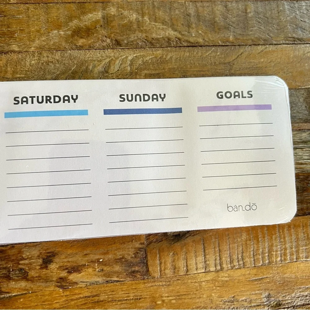 Ban.do Week to Week Desk Notepad